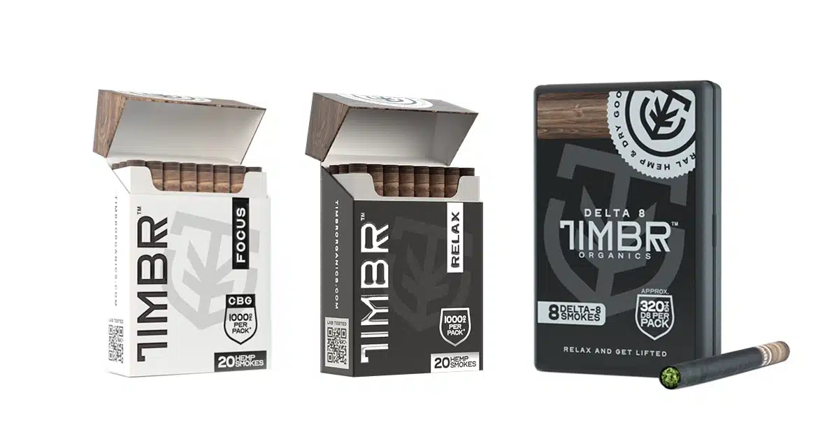 TIMBR Organics Hemp Cigarettes Review | CGB cigarettes, CBD cigarettes, & Delta 8 THC cigarettes