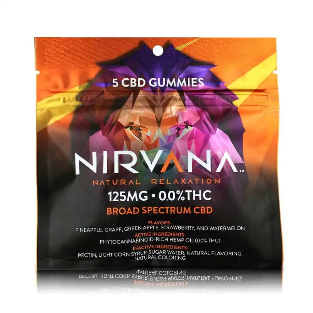 Nirvana cbd gummies 5 count